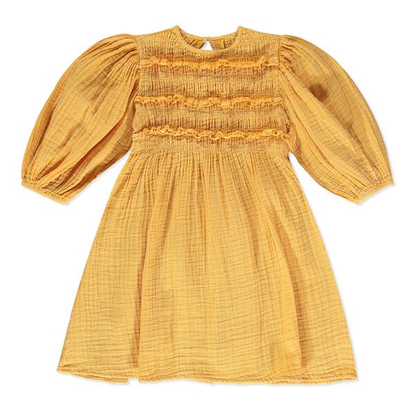 Chelsea shirred peasant dress
