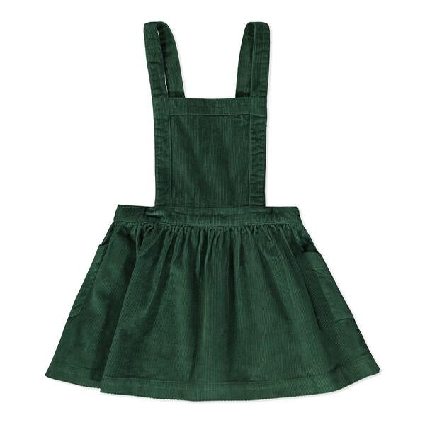 Pinafore Dress in Green Poppet & Fox Pinafore Dress in Green Poppet & Fox