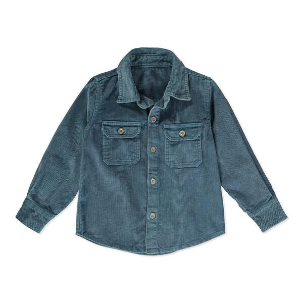 Reykjavik teal warm cord shirt