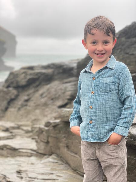 Reykjavik teal gauze shirt