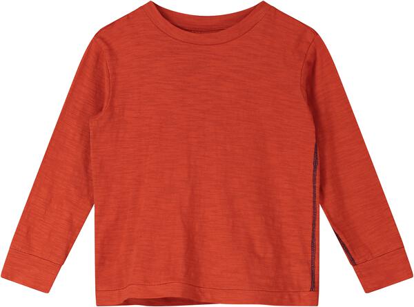 Red contrast stitch T shirt