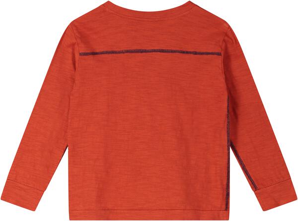Red contrast stitch T shirt