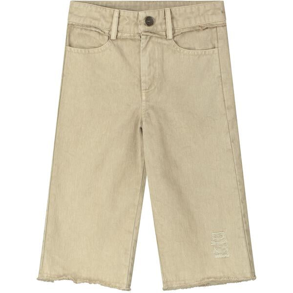 Basics beige wideleg jeans