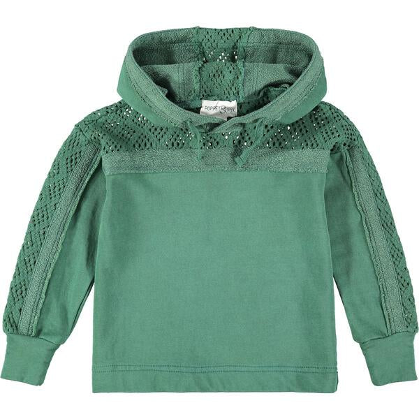 Inverness crochet detail hoody