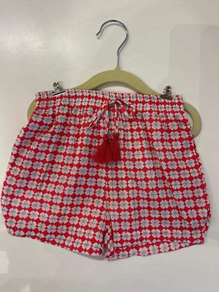 Retro floral print shorts