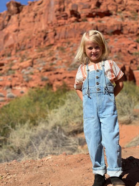 Denim Overalls in Blue