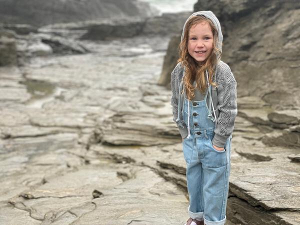 Denim Overalls in Blue