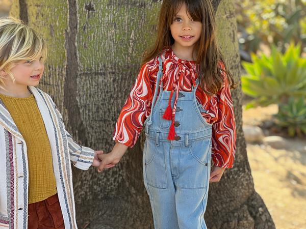 Denim Overalls in Blue