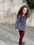 Twill Jeans in Plum