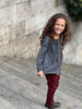 Twill Jeans in Plum