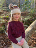 Pom Pom Hat in Beige