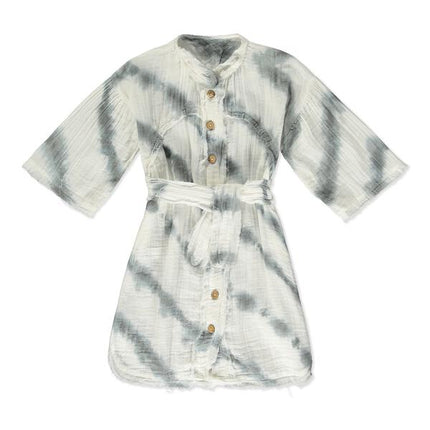 Grey Tie Dye Shirt Dress