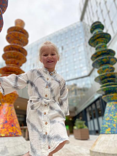 Grey Tie Dye Shirt Dress