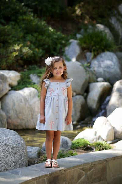 Button Down Dress in Grey