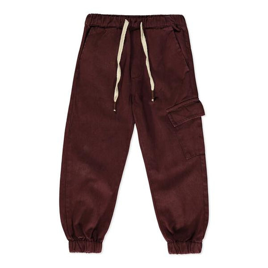 Inverness brown twill joggers