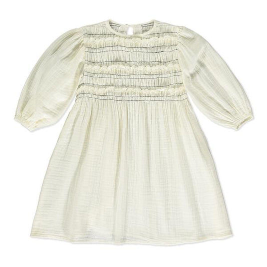 Tokyo shirred peasant dress