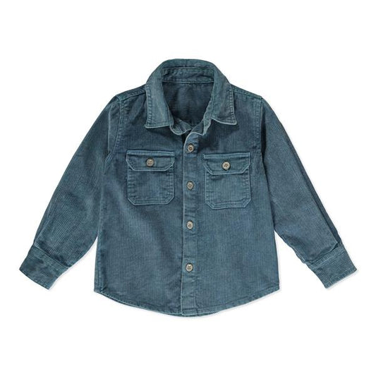 Reykjavik teal warm cord shirt