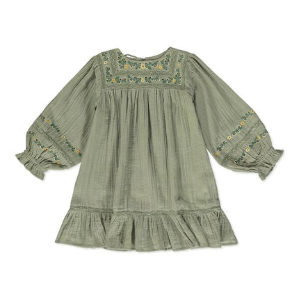 Flower Meadow Dress in Green