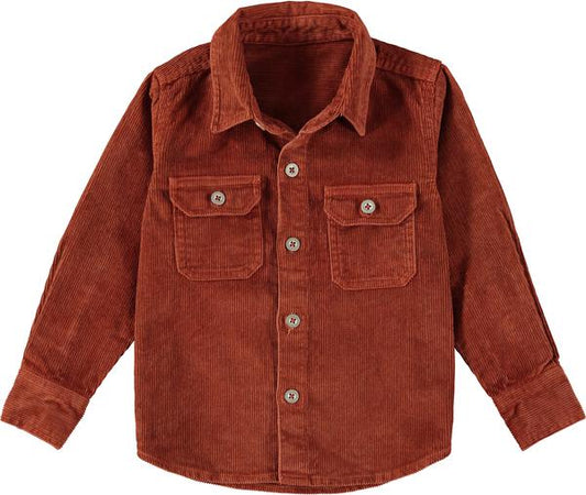 Zion brown warm cord shirt