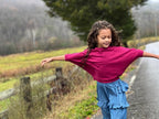 Batwing Tee in Plum