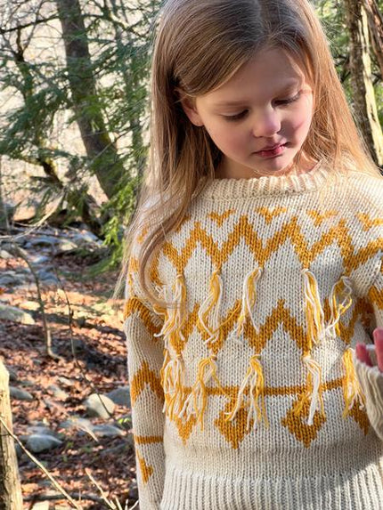 Nordic Jumper in Ivory and Yellow