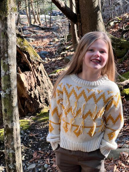 Nordic Jumper in Ivory and Yellow