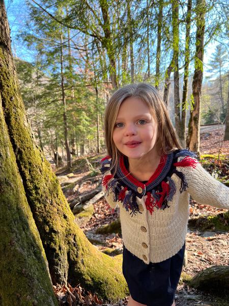 Tassel Cardigan in Ivory