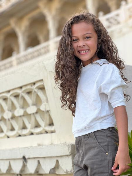 Batwing T Shirt in Ivory