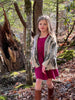 Angel Sleeve Dress in Plum