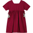 Angel Sleeve Dress in Plum