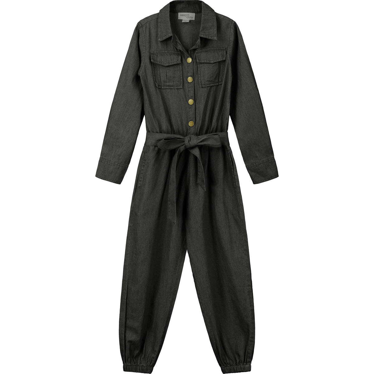 Chic Jumpsuit in Grey Chambray