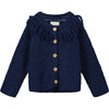 Tassel Cardigan in Indigo Blue