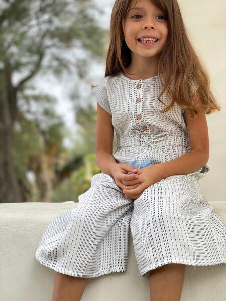 Navy Dot Jersey Jumpsuit