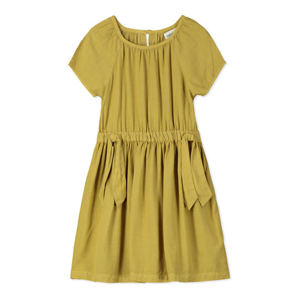 Bow Detail Dress in Mustard