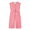 Jersey Jumpsuit in Pink Dot