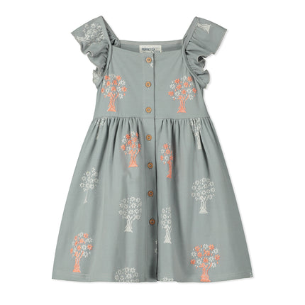 Button Down Dress in Grey