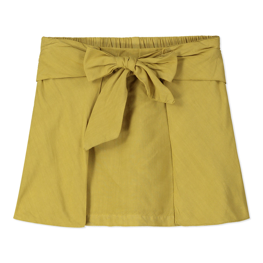 Bow Tie Skort in Ochre