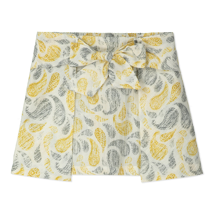 Bow Tie Skort in Paisley Print
